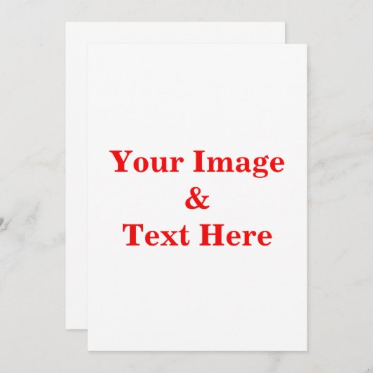 Aangepaste eigen foto en tekst kaart (Voorkant / Achterkant)