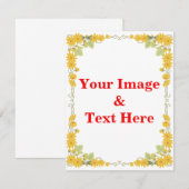 Aangepaste eigen foto en tekst kaart (Voorkant / Achterkant)