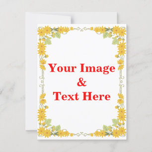 Aangepaste eigen foto en tekst kaart