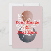 Aangepaste eigen foto en tekst kaart (Voorkant)