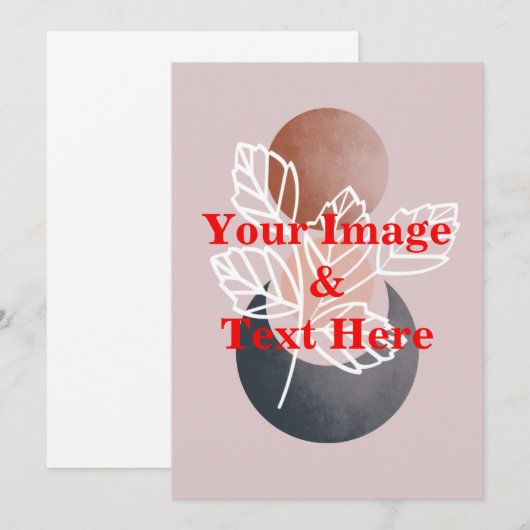 Aangepaste eigen foto en tekst kaart (Voorkant / Achterkant)