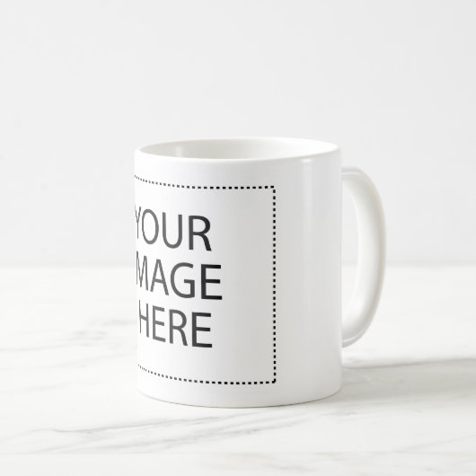 Aangepaste eigen foto en tekst koffiemok (Voorkant rechts)