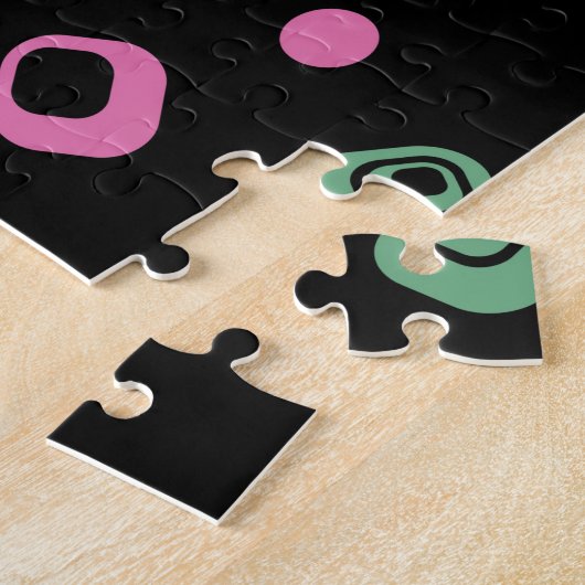 Aangepaste eigen foto en tekst legpuzzel (Zijkant)