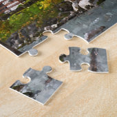 Aangepaste eigen foto en tekst legpuzzel (Zijkant)