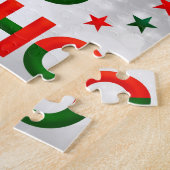 Aangepaste eigen foto en tekst legpuzzel (Zijkant)