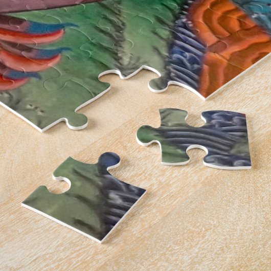 Aangepaste eigen foto en tekst legpuzzel (Zijkant)