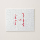 Aangepaste eigen foto en tekst legpuzzel (Horizontaal)