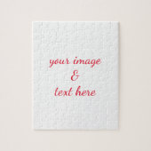 Aangepaste eigen foto en tekst legpuzzel (Verticaal)