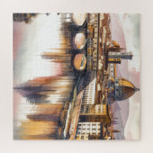 Aangepaste eigen foto en tekst legpuzzel (Horizontaal)