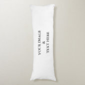 Aangepaste eigen foto en tekst lichaamskussen (Voorkant Verticaal)