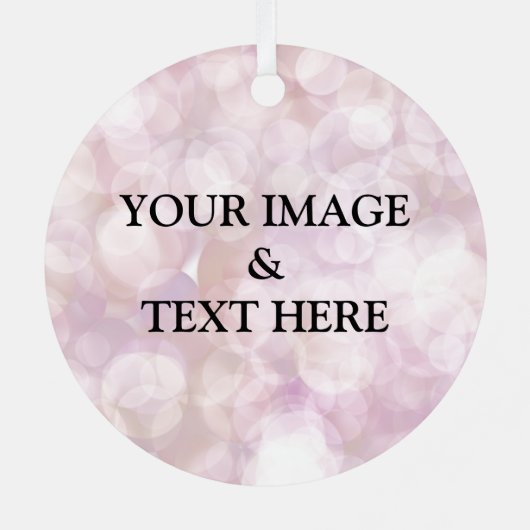 Aangepaste eigen foto en tekst metalen ornament (Achterkant)