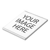 Aangepaste eigen foto en tekst notitieblok (Linkerzijde)