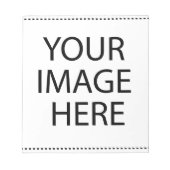 Aangepaste eigen foto en tekst notitieblok (Voorkant)