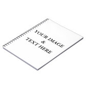 Aangepaste eigen foto en tekst notitieboek (Linkerzijde)
