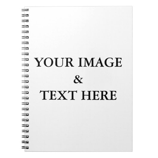 Aangepaste eigen foto en tekst notitieboek (Voorkant)