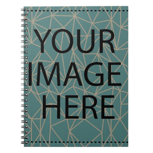 Aangepaste eigen foto en tekst notitieboek (Voorkant)