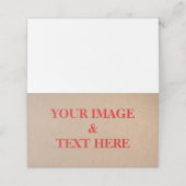 Aangepaste eigen foto en tekst plaatskaartje (Buitenkant ongevouwen)
