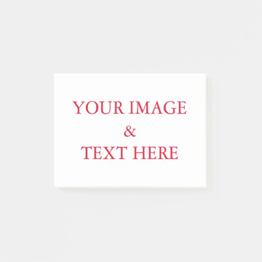 Aangepaste eigen foto en tekst post-it® notes (Voorkant)