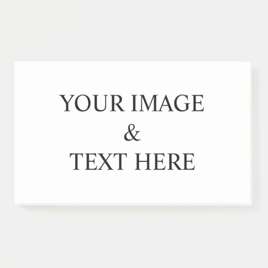 Aangepaste eigen foto en tekst post-it® notes (Voorkant)