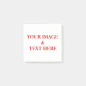 Aangepaste eigen foto en tekst post-it® notes (Voorkant)