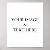 Aangepaste eigen foto en tekst poster (Voorkant)