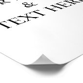 Aangepaste eigen foto en tekst poster (Hoek)