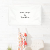 Aangepaste eigen foto en tekst spandoek (Insitu)