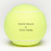 Aangepaste eigen foto en tekst tennisballen (Voorkant)
