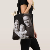 Aangepaste eigen foto en tekst tote bag (Dichtbij)