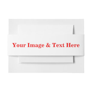 Aangepaste eigen foto en tekst uitnodigingen wikkel