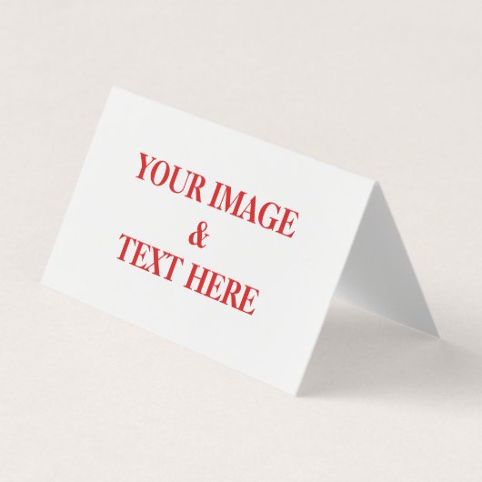 Aangepaste eigen foto en tekst visitekaartje (Voorkant)