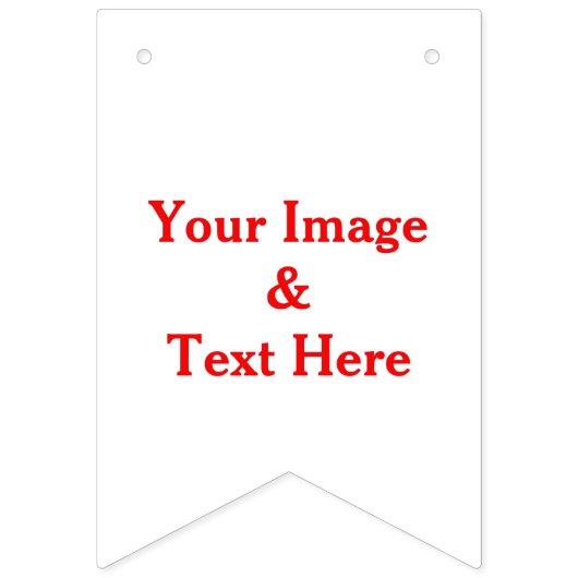 Aangepaste eigen foto en tekst vlaggetjes (Tweede vlag)