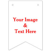 Aangepaste eigen foto en tekst vlaggetjes (Eerste vlag)