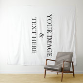 Aangepaste eigen foto en tekst wandkleed (In Situ (horizontaal))