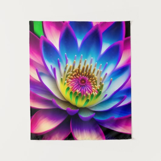 Aangepaste eigen foto en tekst wandkleed (Voorkant)