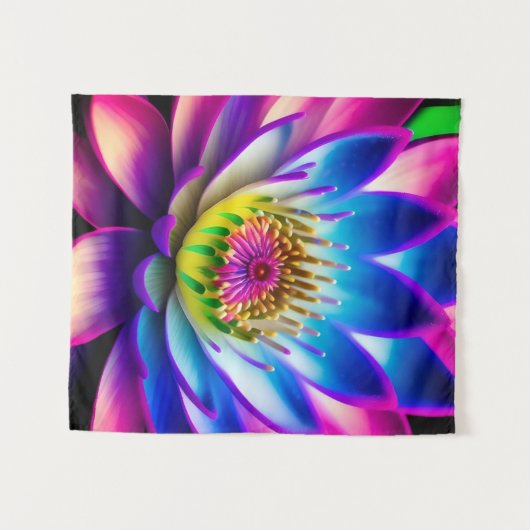 Aangepaste eigen foto en tekst wandkleed (Voorkant (horizontaal))