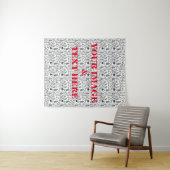 Aangepaste eigen foto en tekst wandkleed (In Situ (horizontaal))