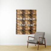 Aangepaste eigen foto en tekst wandkleed (In situ)