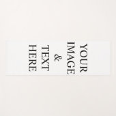 Aangepaste eigen foto en tekst yogamat (Voorkant (horizontaal))