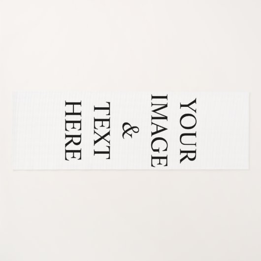 Aangepaste eigen foto en tekst yogamat (Voorkant (horizontaal))