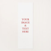 Aangepaste eigen foto en tekst yogamat (Achterkant)