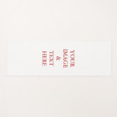 Aangepaste eigen foto en tekst yogamat (Voorkant (horizontaal))