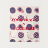 Aangepaste eigen foto- en tekstopmaak wandkleed (Voorkant)