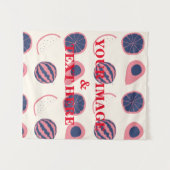 Aangepaste eigen foto- en tekstopmaak wandkleed (Voorkant (horizontaal))