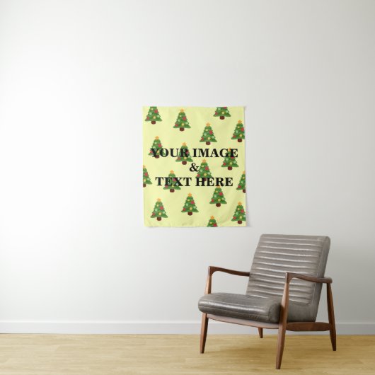 Aangepaste eigen foto- en tekstopmaak wandkleed (In situ)