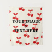 Aangepaste eigen foto- en tekstopmaak wandkleed (Voorkant)