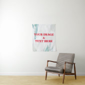 Aangepaste eigen foto- en tekstopmaak wandkleed (In situ)