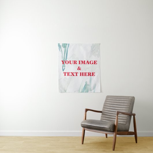 Aangepaste eigen foto- en tekstopmaak wandkleed (In situ)