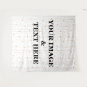 Aangepaste eigen foto- en tekstopmaak wandkleed (Voorkant (horizontaal))