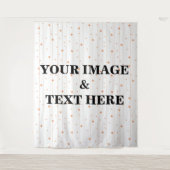 Aangepaste eigen foto- en tekstopmaak wandkleed (Voorkant)